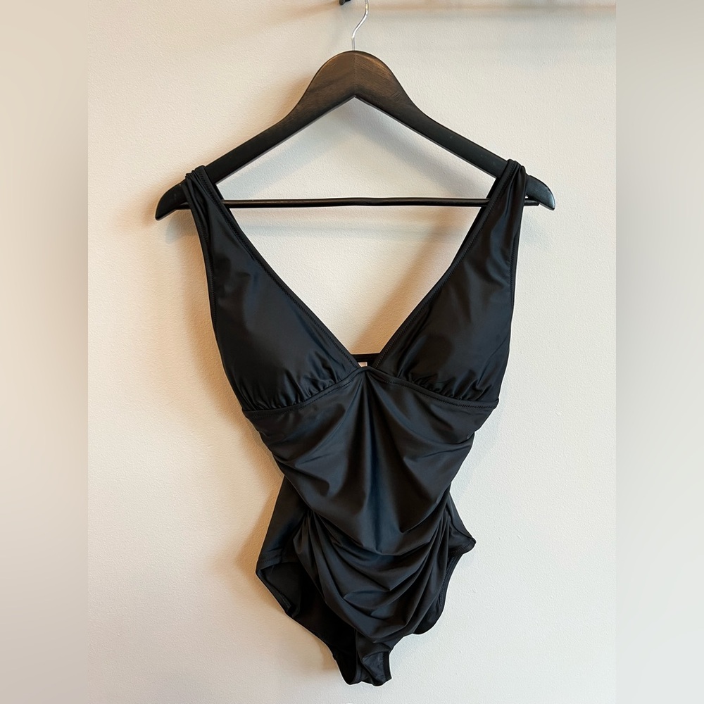 J. Crew Black One Piece Swimsuit